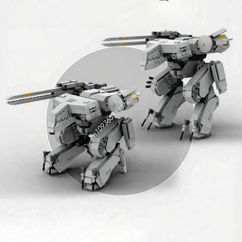 1032pcs MOC Metal Gear Solid REX Scale Model Building blocks Kids Modular creative craft toys Assemble DIY Christmas gifts