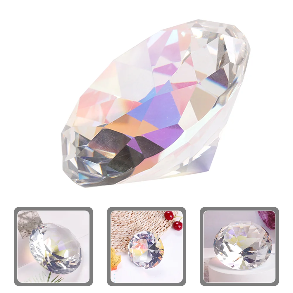 Nail Diamond Ornaments Glass Crystal Base Salon Models Jewelry Display Diamonds Manicure Tools Jewels Paperweight Large