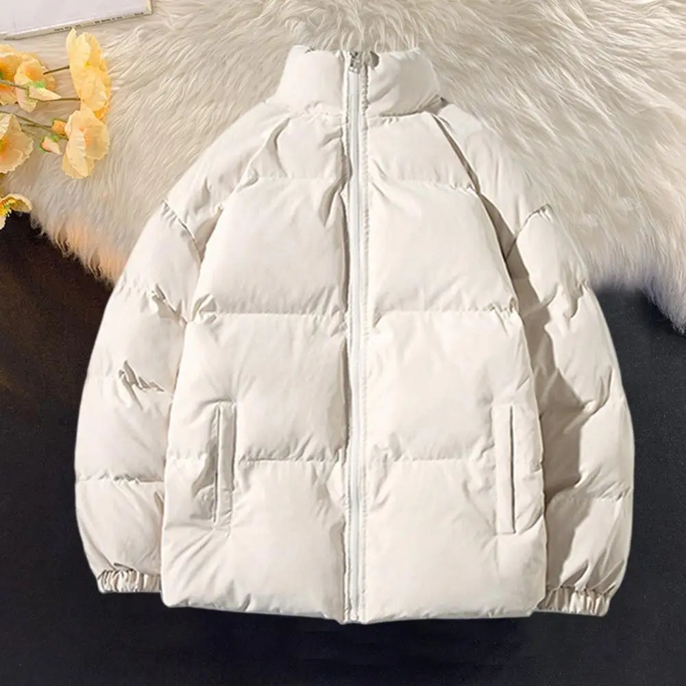 

Men Parkas Warm Coat Cotton Coat Winter Jacket Stand Collar Thickened Unisex Padded Coat Parka Coat Fashion Women's Clothing