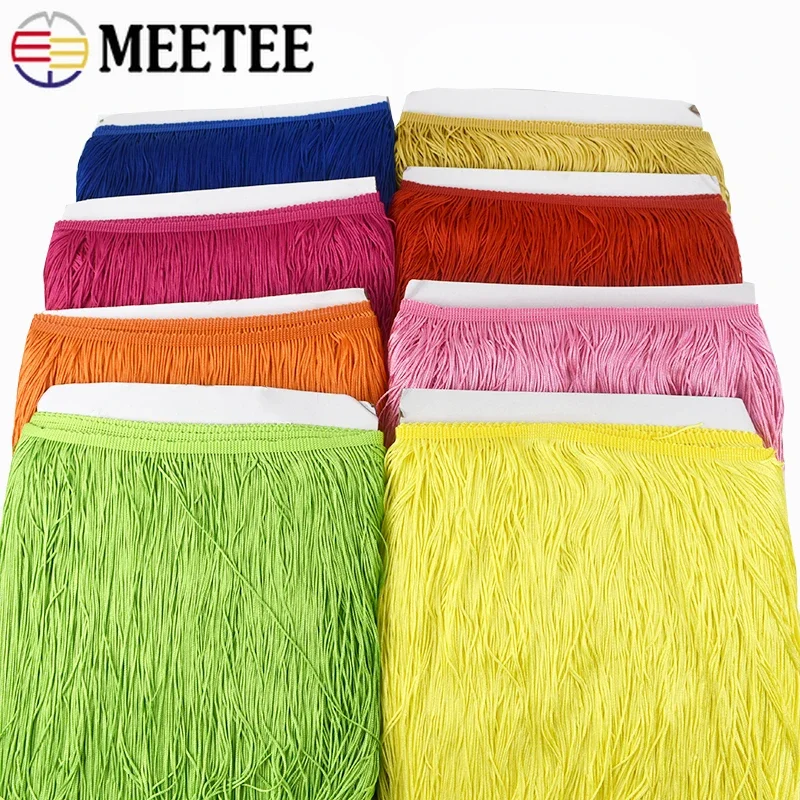 1/2/3M 50cm Long Tassel Fringe For Stage Clothes Latin Dresses Decoration Trimming Curtain Lace Ribbon DIY Sewing Accessories