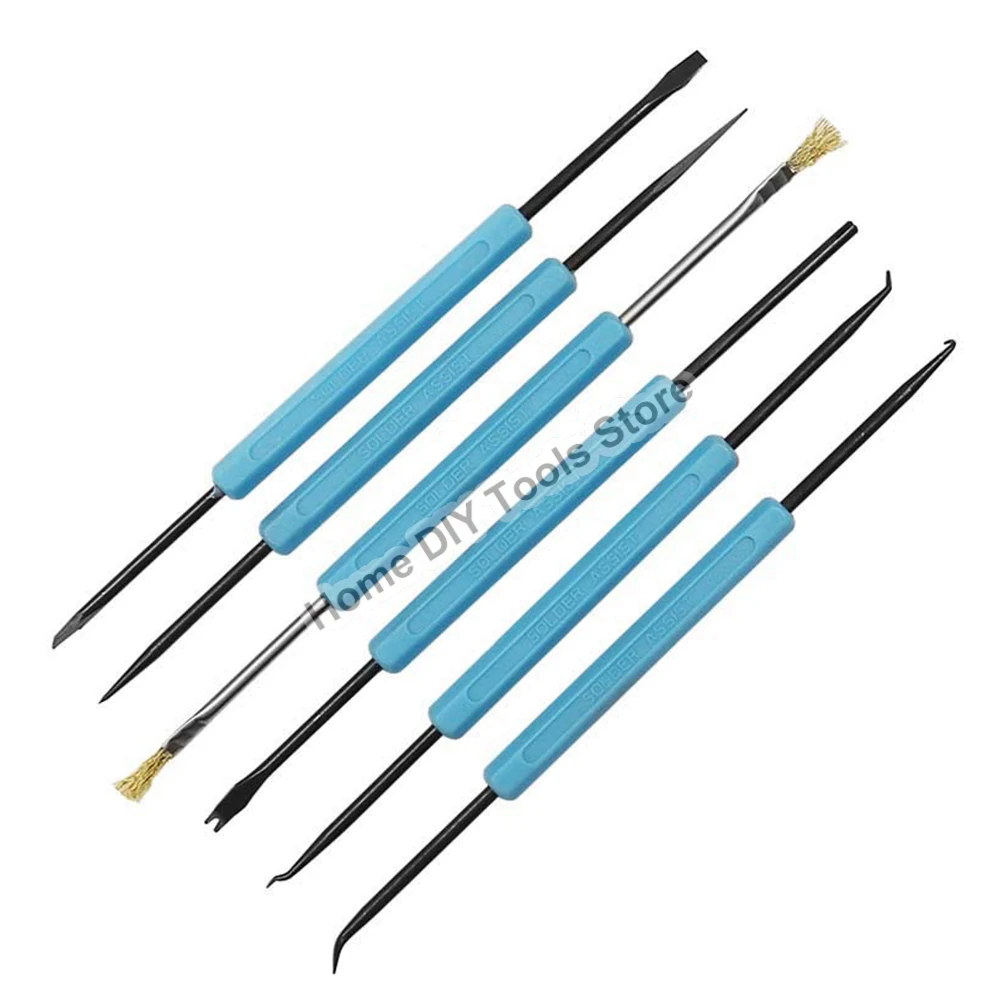 

6pcs Desoldering Aid Tool PCB Cleaning Repair Tool Soldering Aid Assist Tools Set Circuit Board Soldering Welding Auxiliary Tool