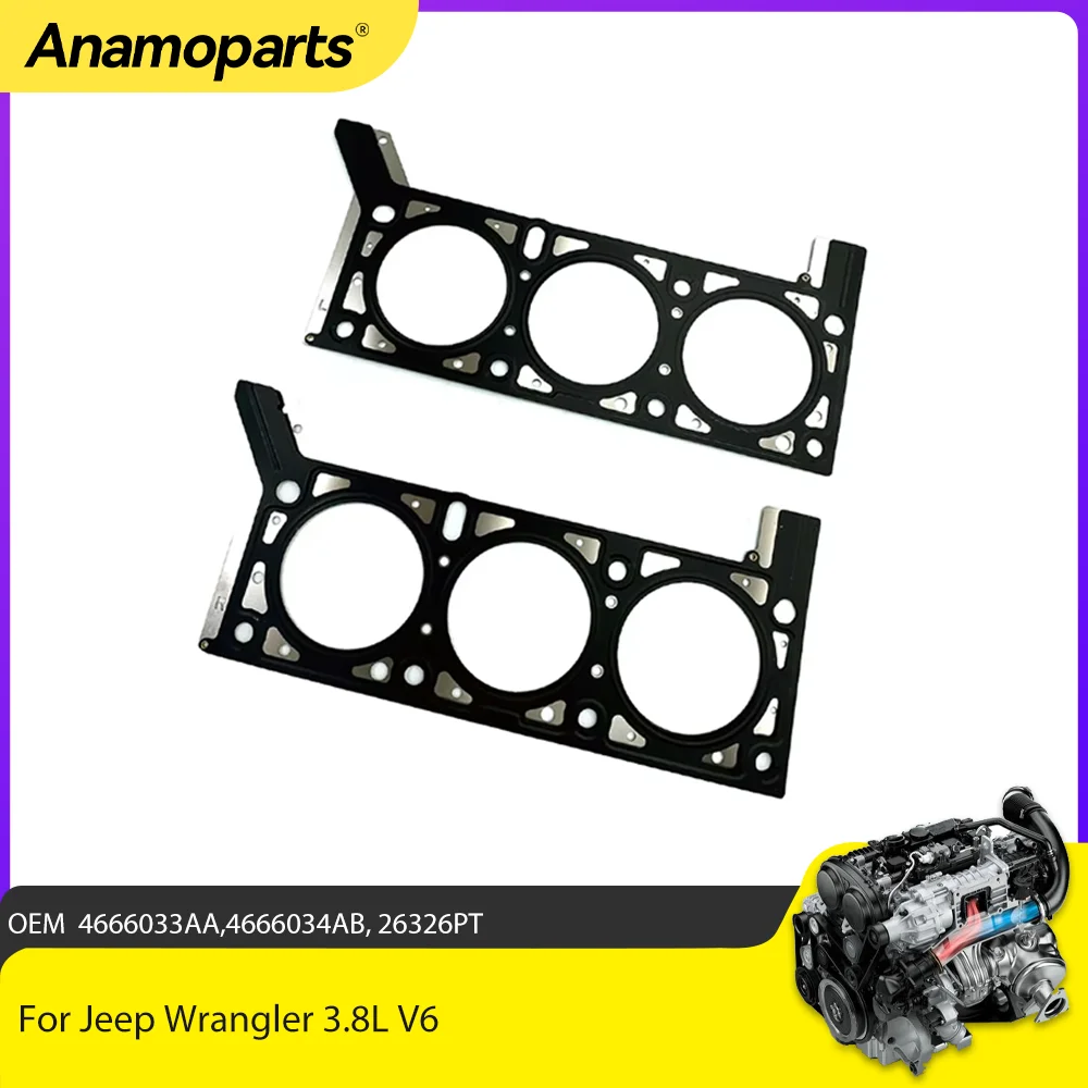 Engine Parts Cylinder Head Gasket Set Fit 3.8 L GAS For Jeep Wrangler 3.8L V6 07-11