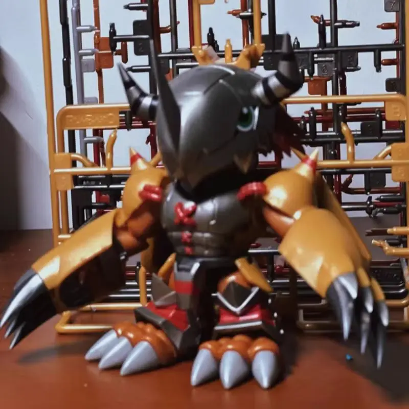 Bandai authentique Plabako monstre numérique boîte aveugle assemblage bataille t-rex jouet modèle pièce d'affichage à collectionner figurine cadeau