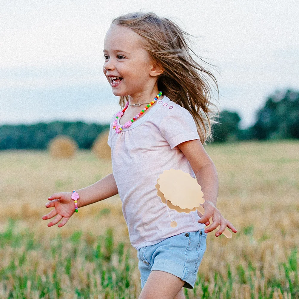Tambor de chocalho diy, 6 peças, madeira inacabada, pintado à mão para crianças, decoração de festa de aniversário, jogo educacional, tambor de chocalho musical orff