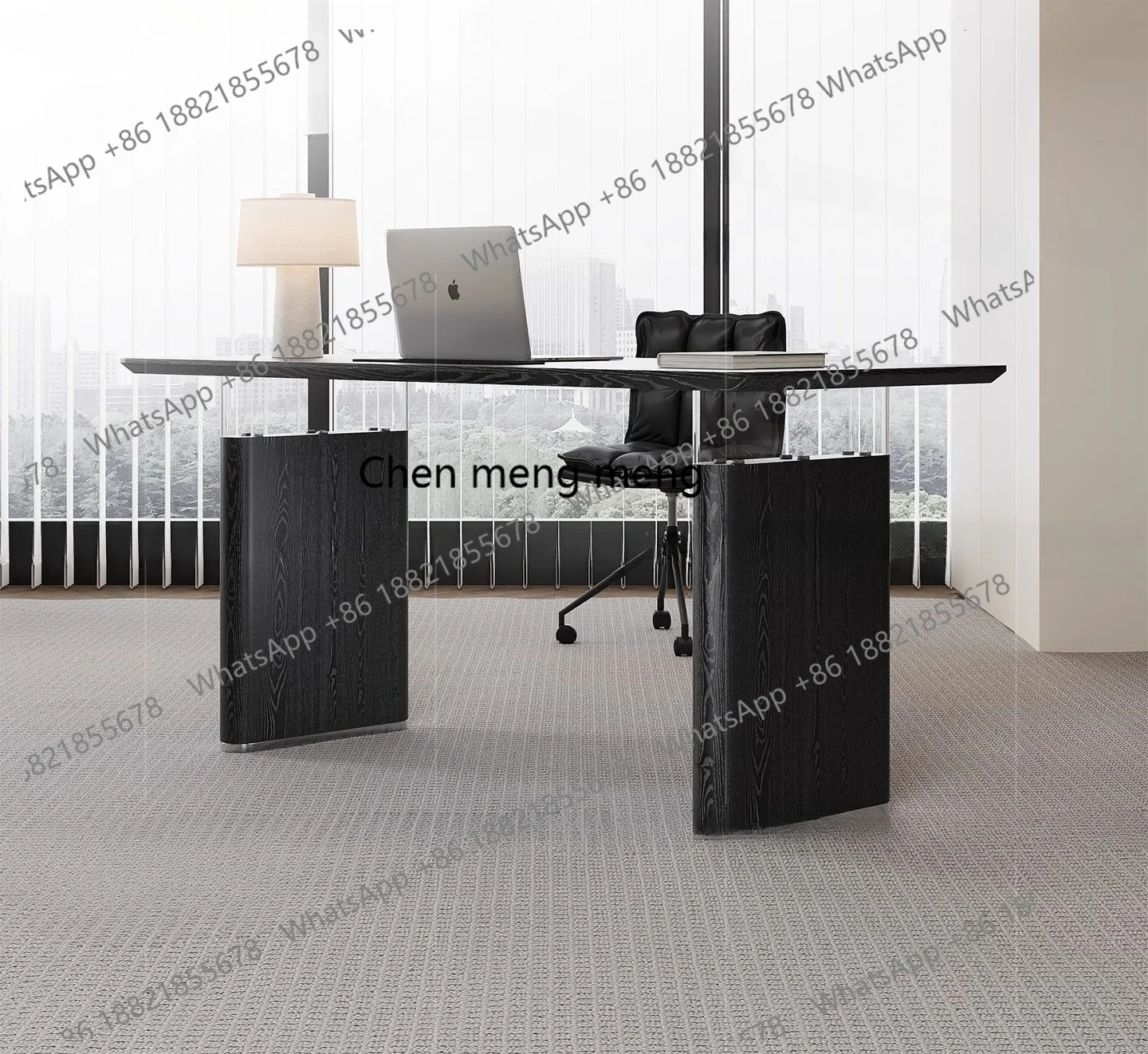 

Solid wood desk home desk small apartment bedroom writing desk long table