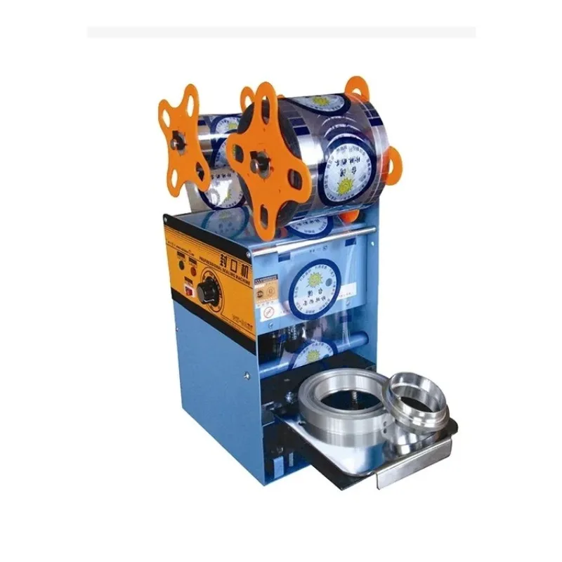 3 Sizes (72/76/95mm) Manual Plastic Cup Heat Sealing Machine, with Arithmometer for Counting, Stable Heat Sealing