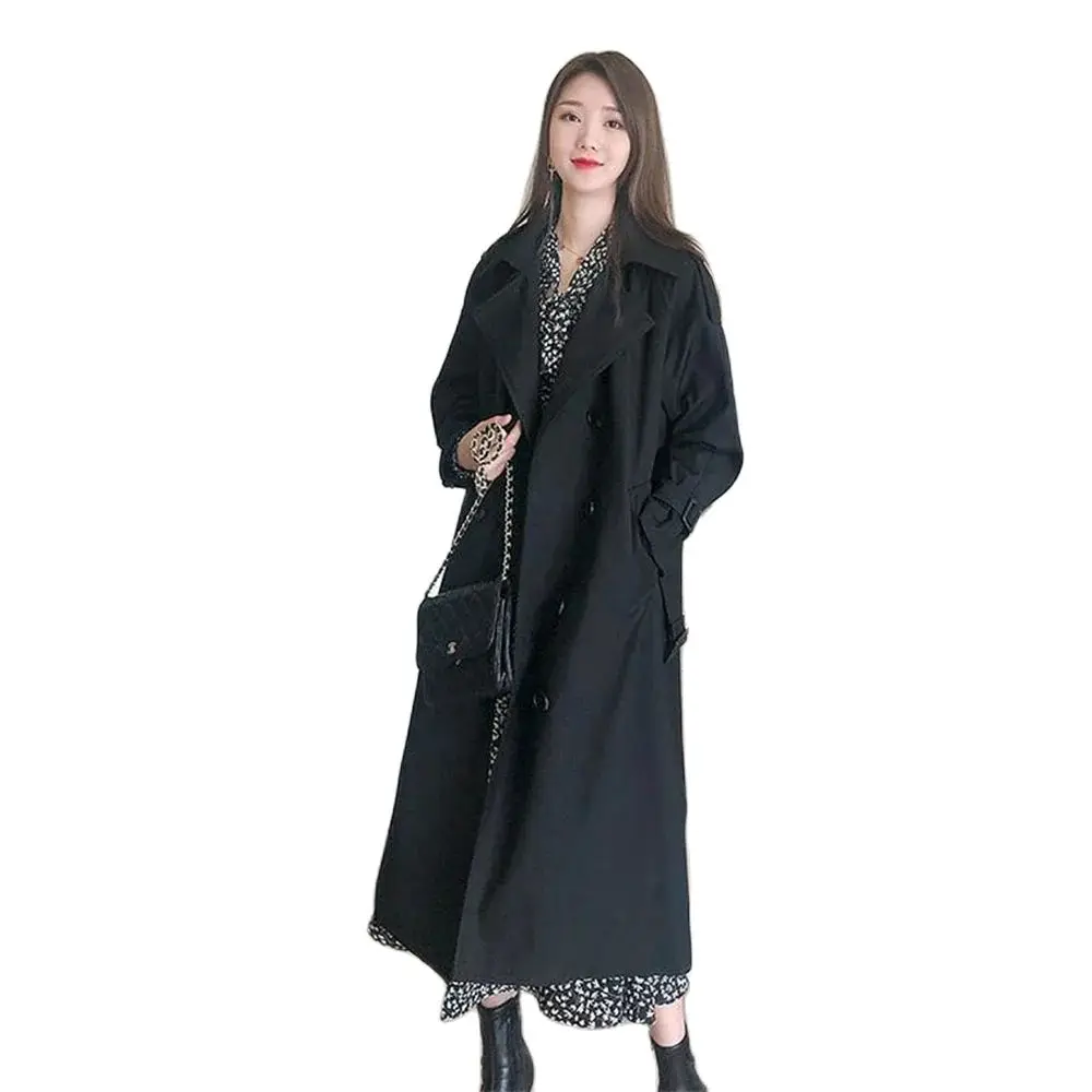 

This Year's Popular Windbreaker New High-end Mid-length Autumn Female Over-the-knee Temperament Goddess Fan Yinglun Wind Coat.