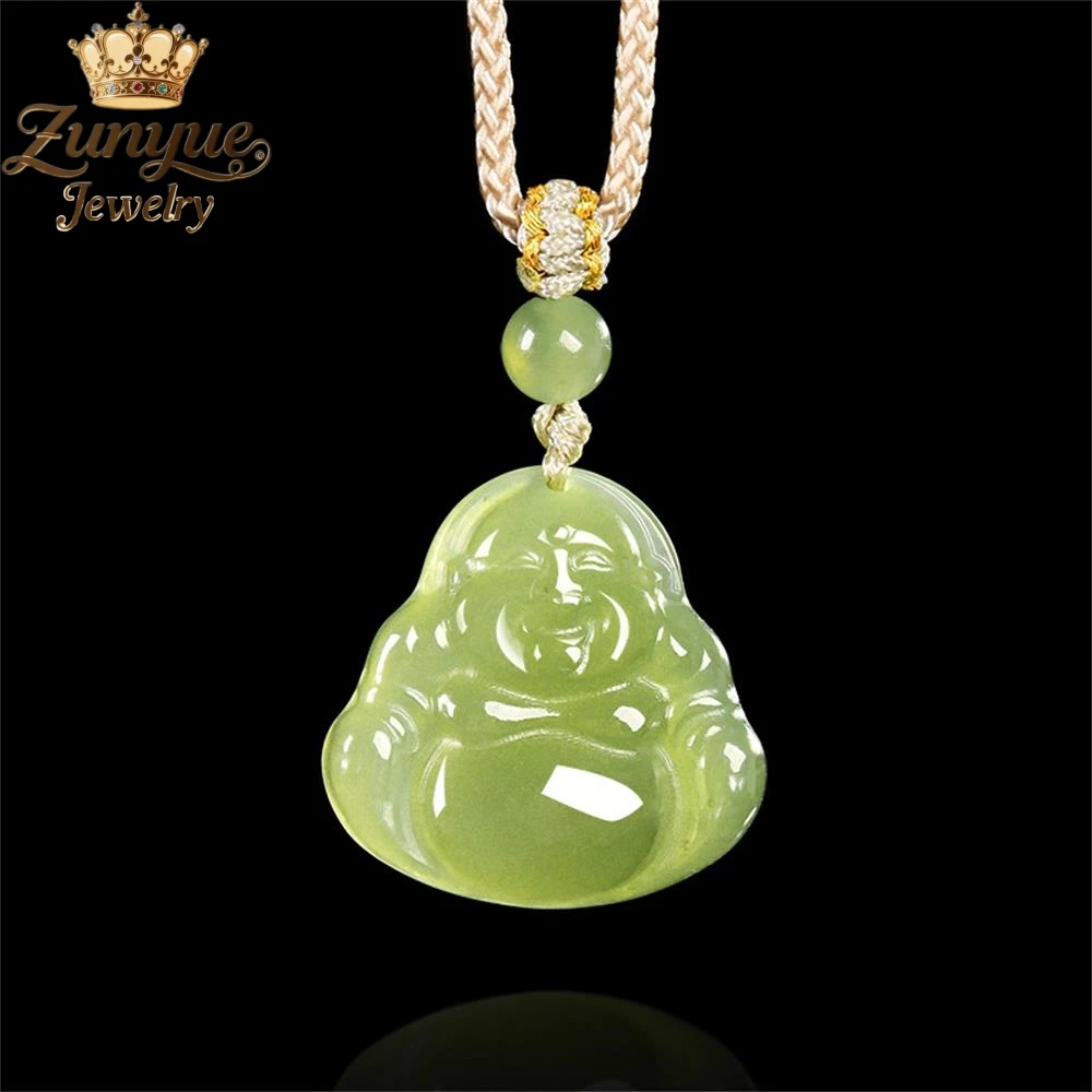 

Natural Old Material Hetian Jasper Maitreya Buddha Pendant Luxury Quality Jewelry Fashion Jewelry Exquisite Charms Elegant Gift