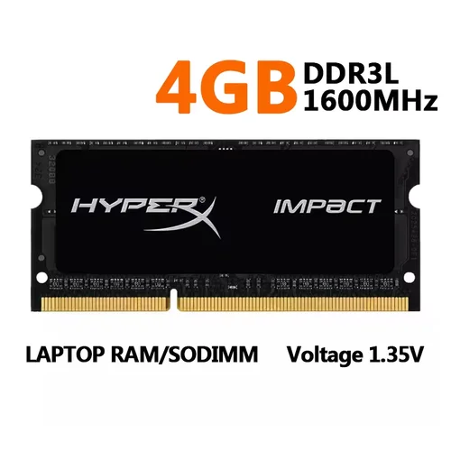 Imagen 2 del producto 1/2 Uds HyperX Memoria Ram DDR3 DDR3L 4GB 8GB 1600 1333 1866MHz Sodimm PC3-10600 12800 14900 portátil 1,35/1,5 V 204Pin Notebook RAM