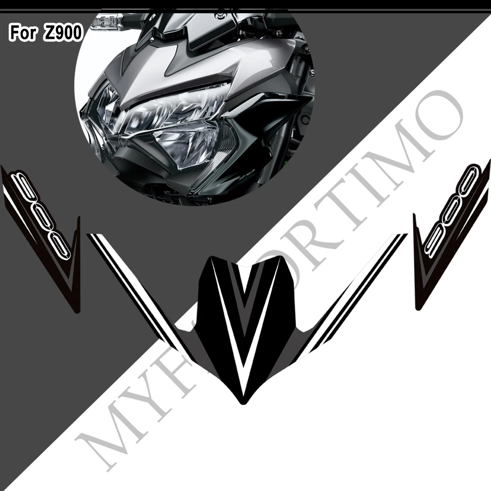 For Z900 Motorcycle Front Fairing Fender Stickers Decals 2015-2021 Models Z 900 Decorative