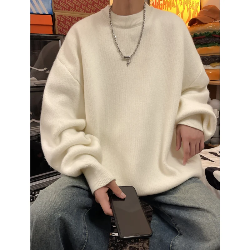 2026 Cashmere Pullover Men Sweater Autumn Winter Hombre Jumper Pull Homme Hiver O-Neck Knitted Sweaters Clothing Outwear