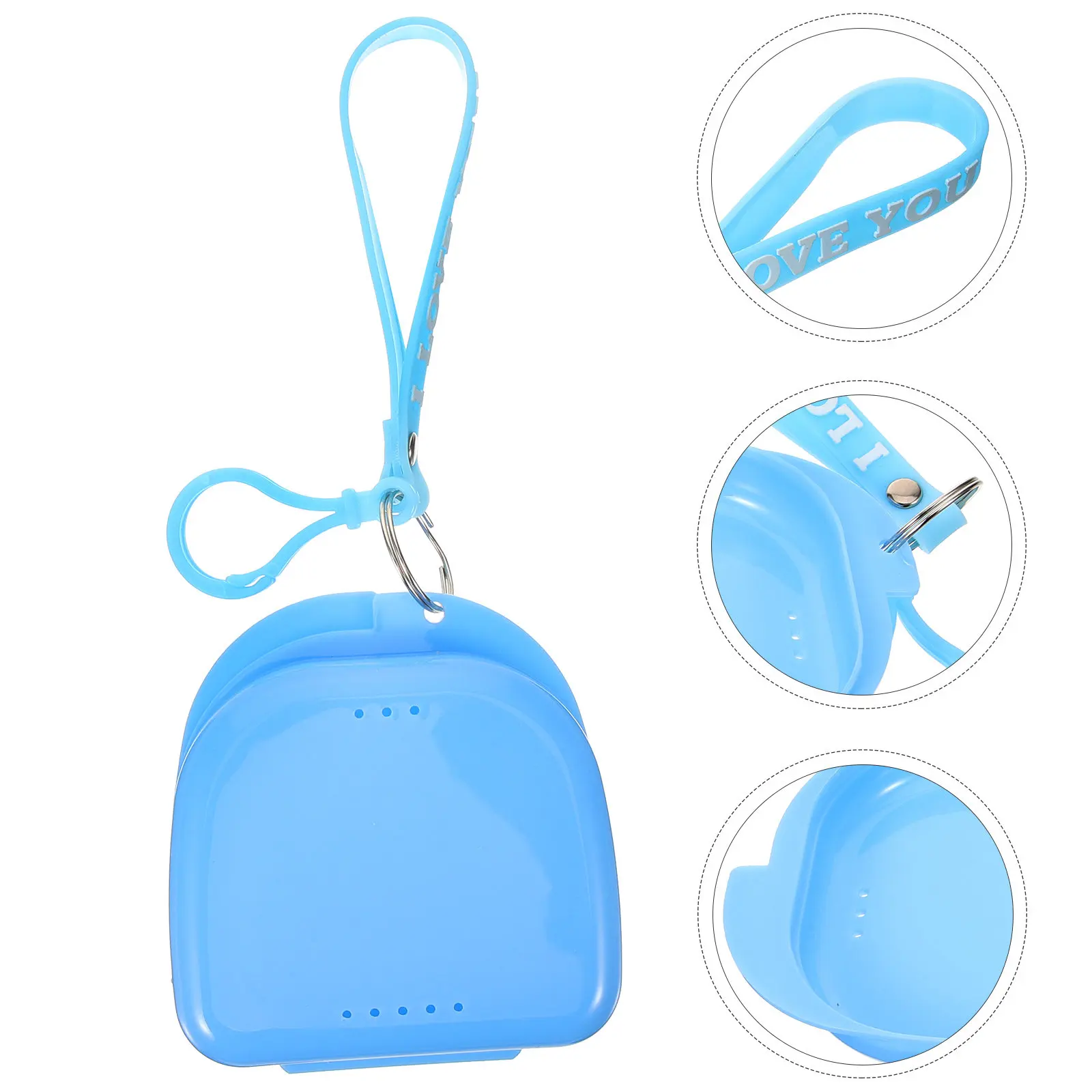 Denture Case Retainer Container Mouthguard Case Compact Lightweight Travel Friendly Denture Storage Box Odor Free Secure Closure