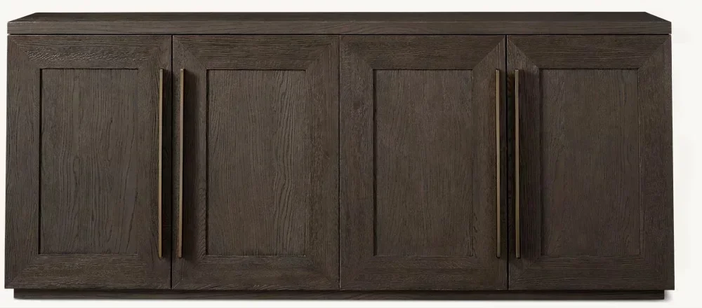 

Rural solid wood dining side cabinet Simple solid wood TV cabinet Nordic light luxury locker Audio-visual cabinet