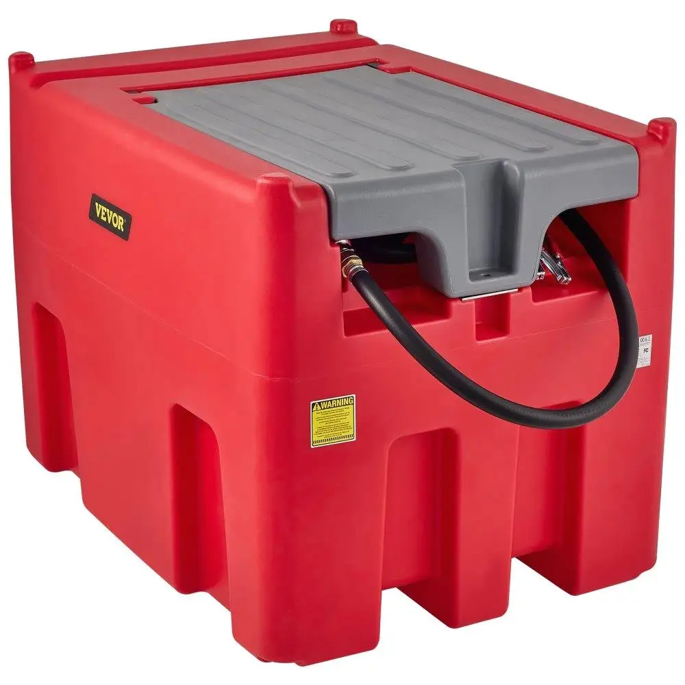 

Portable Diesel Tank, 116 Gallon Capacity & 10 GPM Flow Rate, Diesel Tank with 12V Electric Transfer Pump and 13.1ft