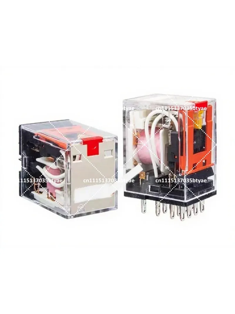 5Pcs MY2IN MY4IN DC24 AC240 Power Relay 8-Pin DPDT Electromagnetic Relay for Industrial Control