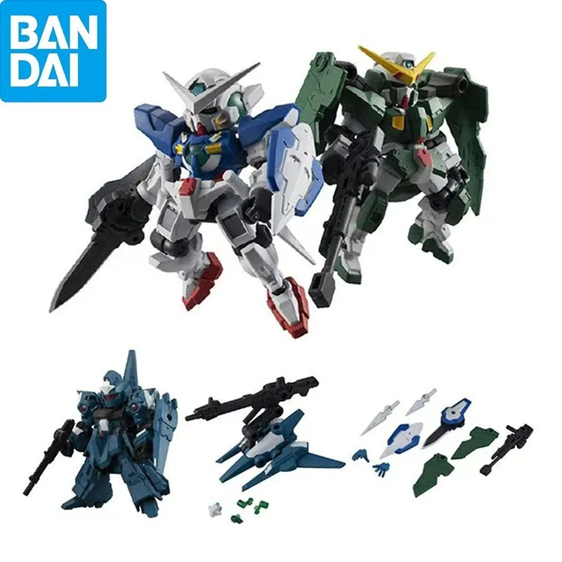 Bandai Genuine Gundam MSE15 Gashapon Toys Exia Dynames Gundam Rezel Anime Figure Assembly Model Decoration Creative Gifts