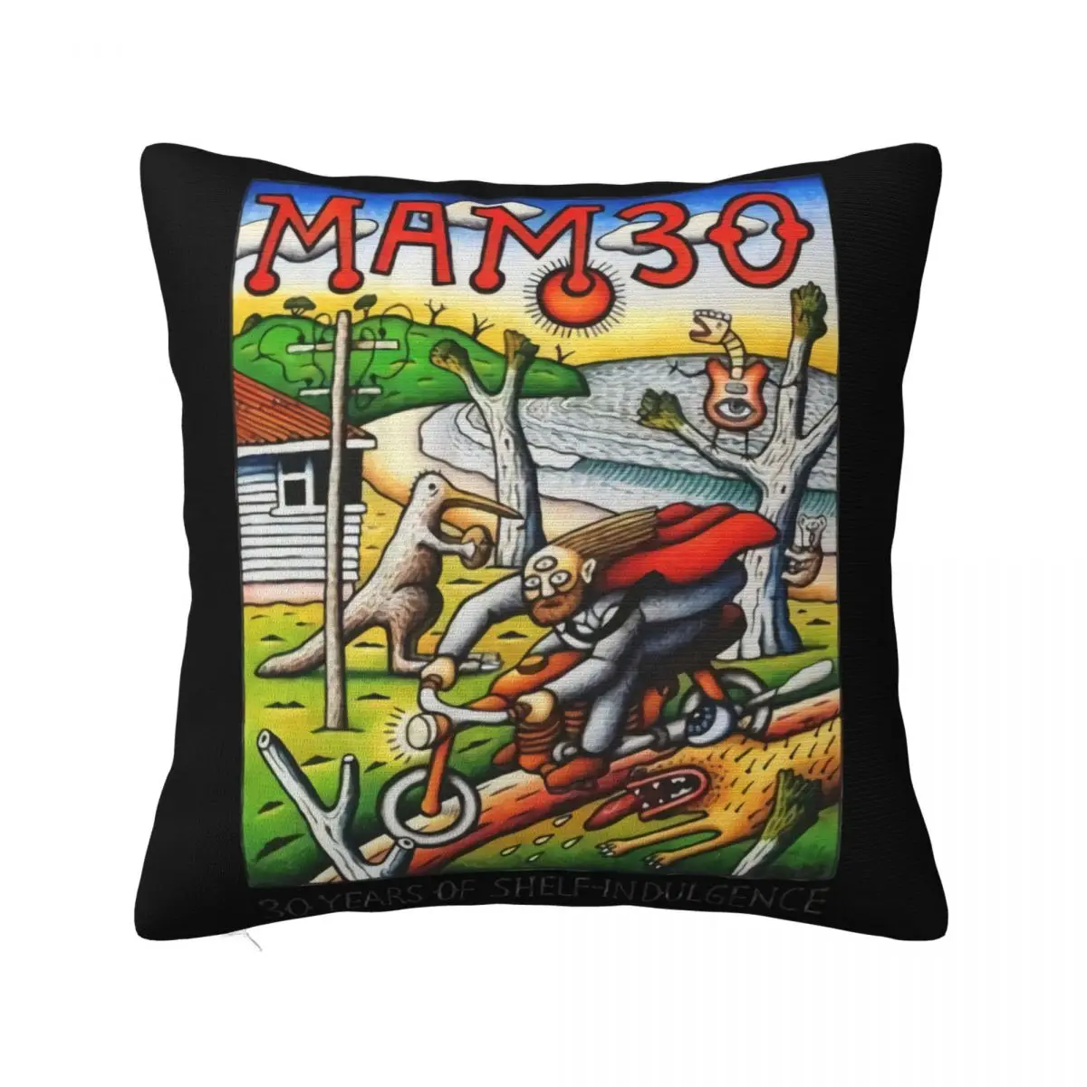 Vintage Rare Mambo Australian Beer Tree 2000 Mombassa Xs'3Xl Reprint Plus Size Pillow Case