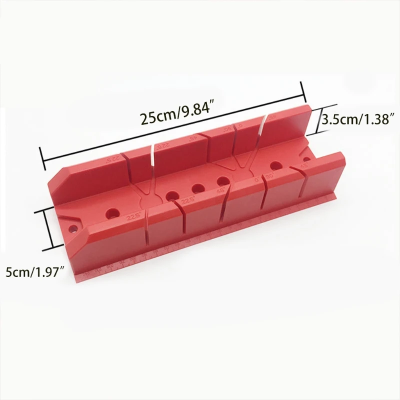 Small Mitre Box Mitre Block Woodworking Clamping Hand Mitre Box with 45° 90° Slot Types Woodworking Uses