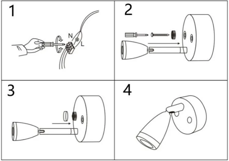 Imagem -05 - Camper Interior Led Light com Interruptor Porta Usb Luz de Leitura do Reboque rv Luz de Cabeceira Parede do Carro 12v 24v 3w