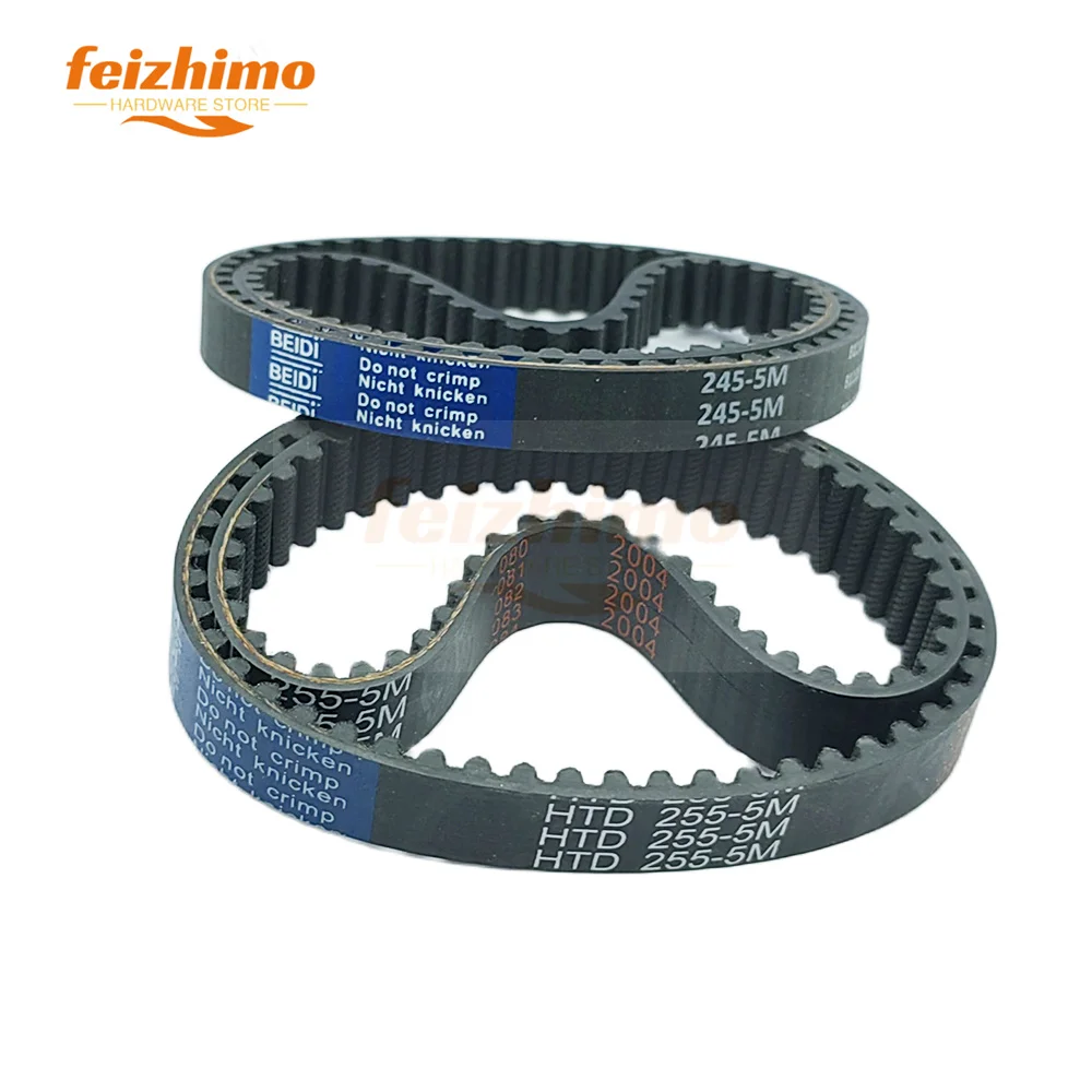FM HTD 5M Black Rubber Synchronous Belt Wth A Circumference Of 665mm~790mm And A  Belt Width Of 15/20/25/30/40mm Toothed 5M Belt