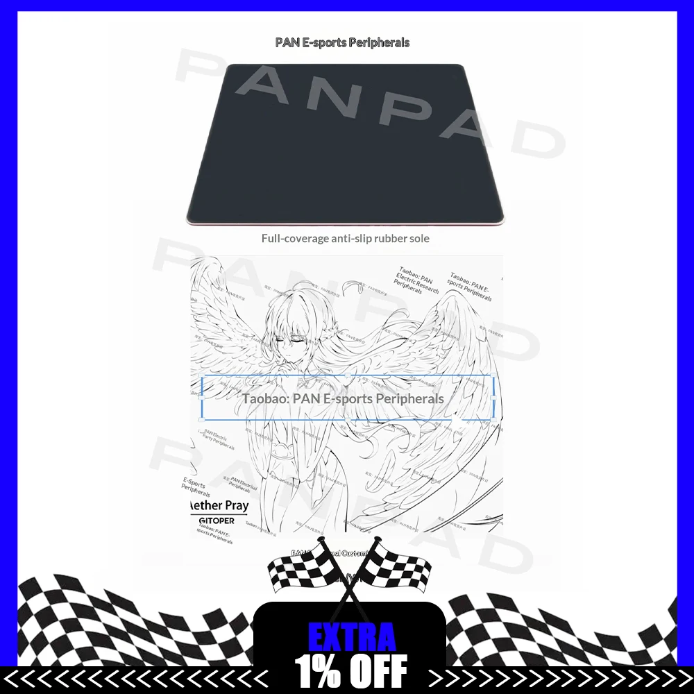 PAN Esports WALLHACK Same Pray Glass Gaming Mousepad  FPS Both Speed And Smoothness Mouse Pad For TTK APEX CSGO PC Accessories
