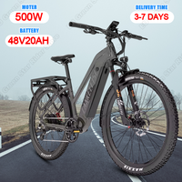 LANKELEISI MX600pro Electric Bicycle 500W Motor 48V20AH Battery Hydraulic Brake City E-bike 27.5-In Tire Mountain Electric Bike