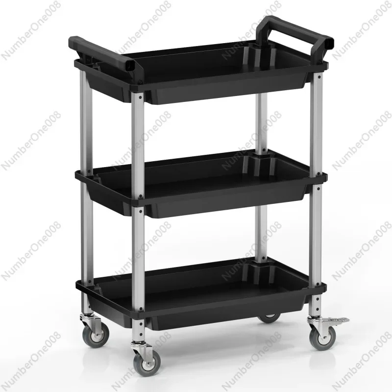 3 Tier Rolling Cart Multi Function Mobile Storage Cart Layered Organizer with Wheels