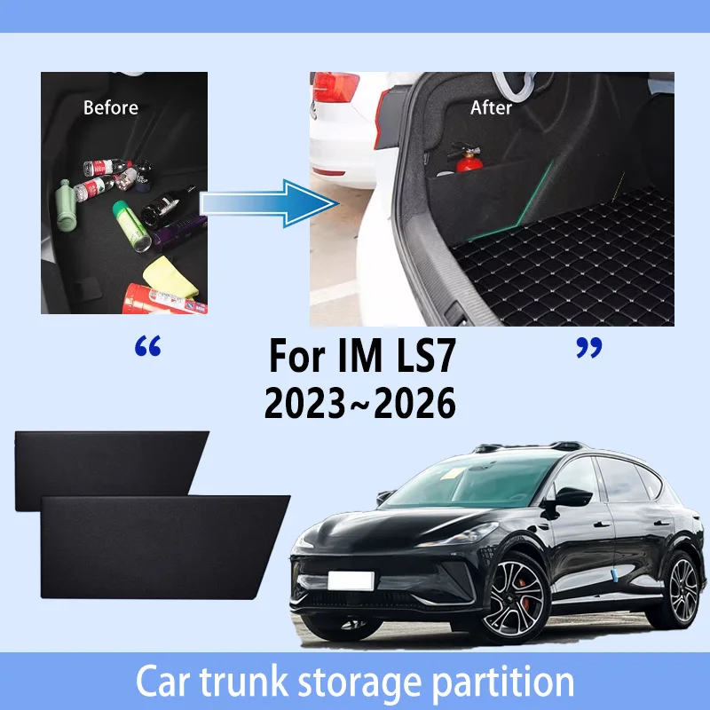 

Car Accessories For IM LS7 2023~2026 2025 Thickening Trunk Storage Partition Multifunction Storage Auto Interior Parts Organizer