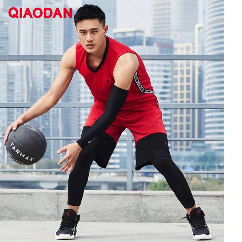 

QIAODAN Men 2 Piece Training Sets 2025 Breathable Lightweight Quick-drying Sportwear Training New Basketball Sets XNT23202106B