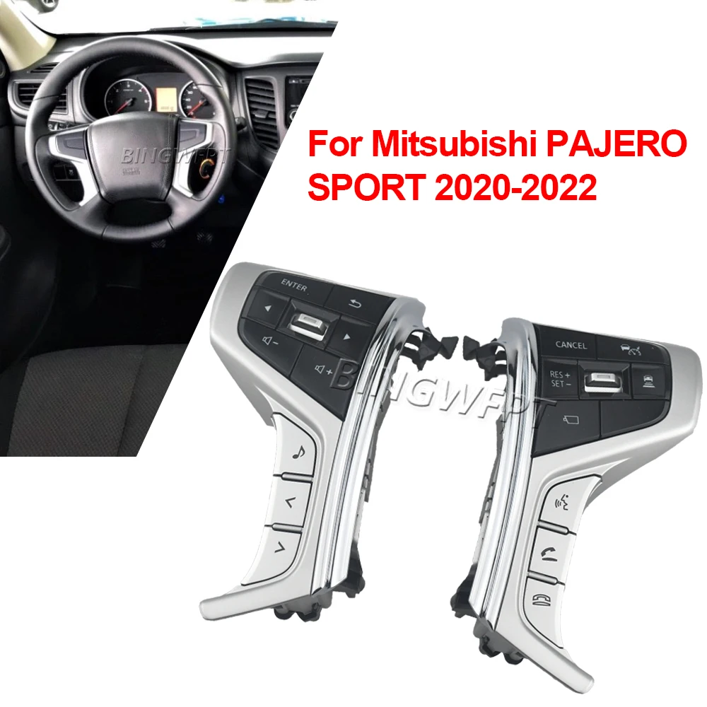 

Multifunctional Steering Wheel Multimedia Audio Cruise Control Button Without Wire For Mitsubishi PAJERO SPORT 2020-2022