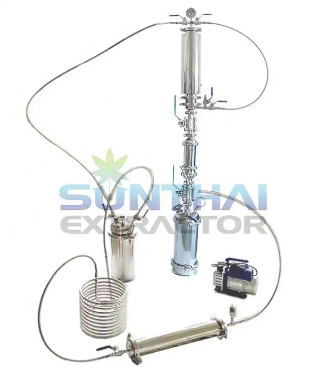 1 LB turnkey closed loop extractor system with CRC color remediation column