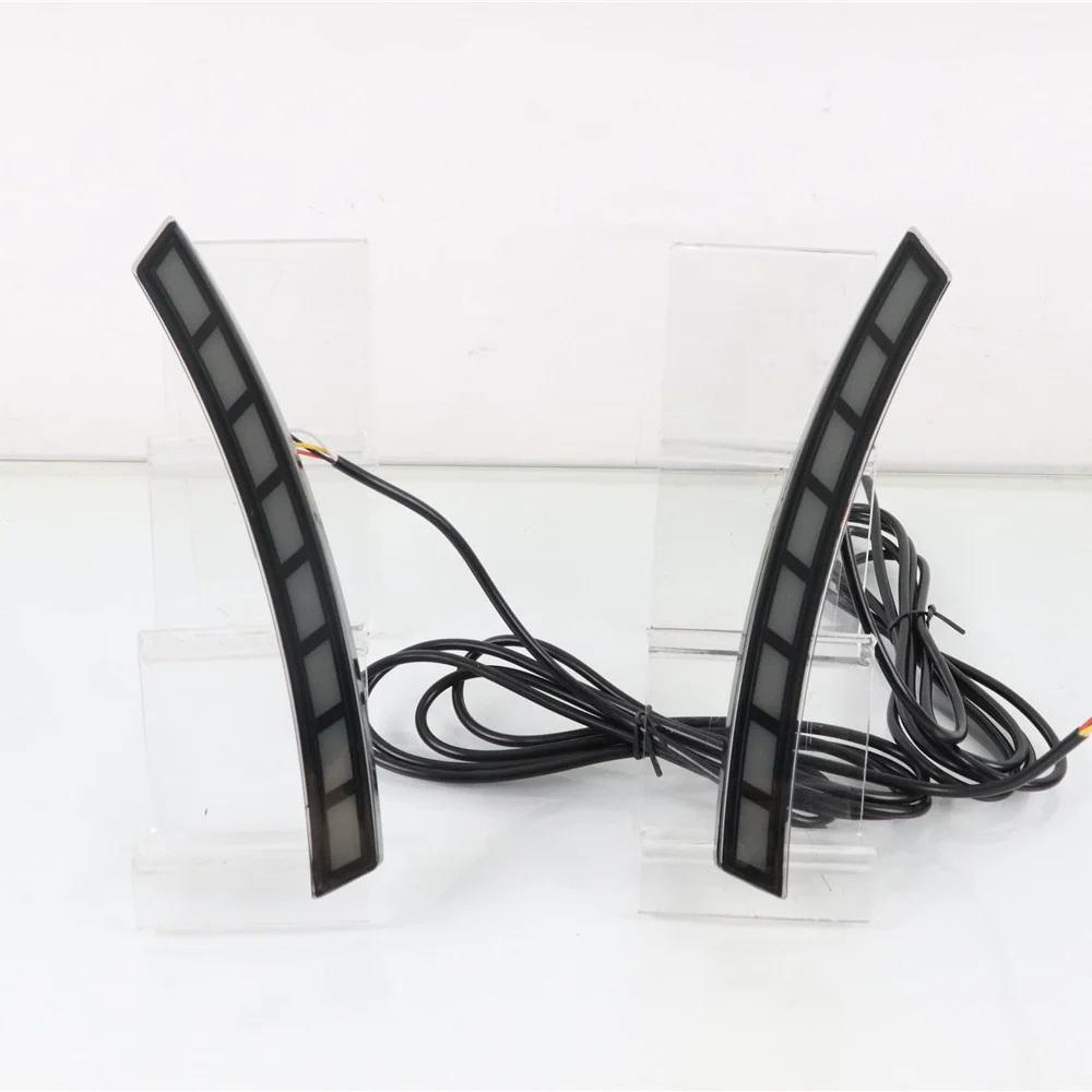 

Дневные ходовые огни для автомобильных колес для Honda CR-V 2023, 6000K DRL + стример указателей поворота + ледяной синий ночной DRL, стартовое сканирование