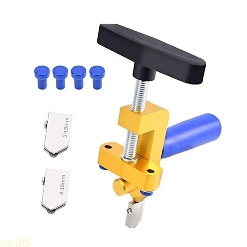 Q2Q4 Efficient 2 In 1 Tile Cutting Tool Glass Cutter Breaker with Comfortable Grip