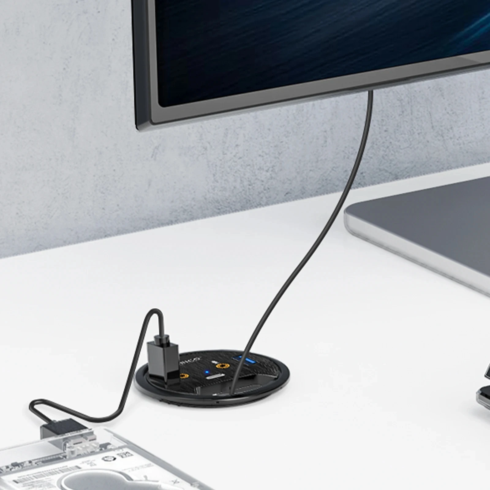 ORICO Desktop Grommet USB 3.0  – Desk Setup Hub recenzja i cena