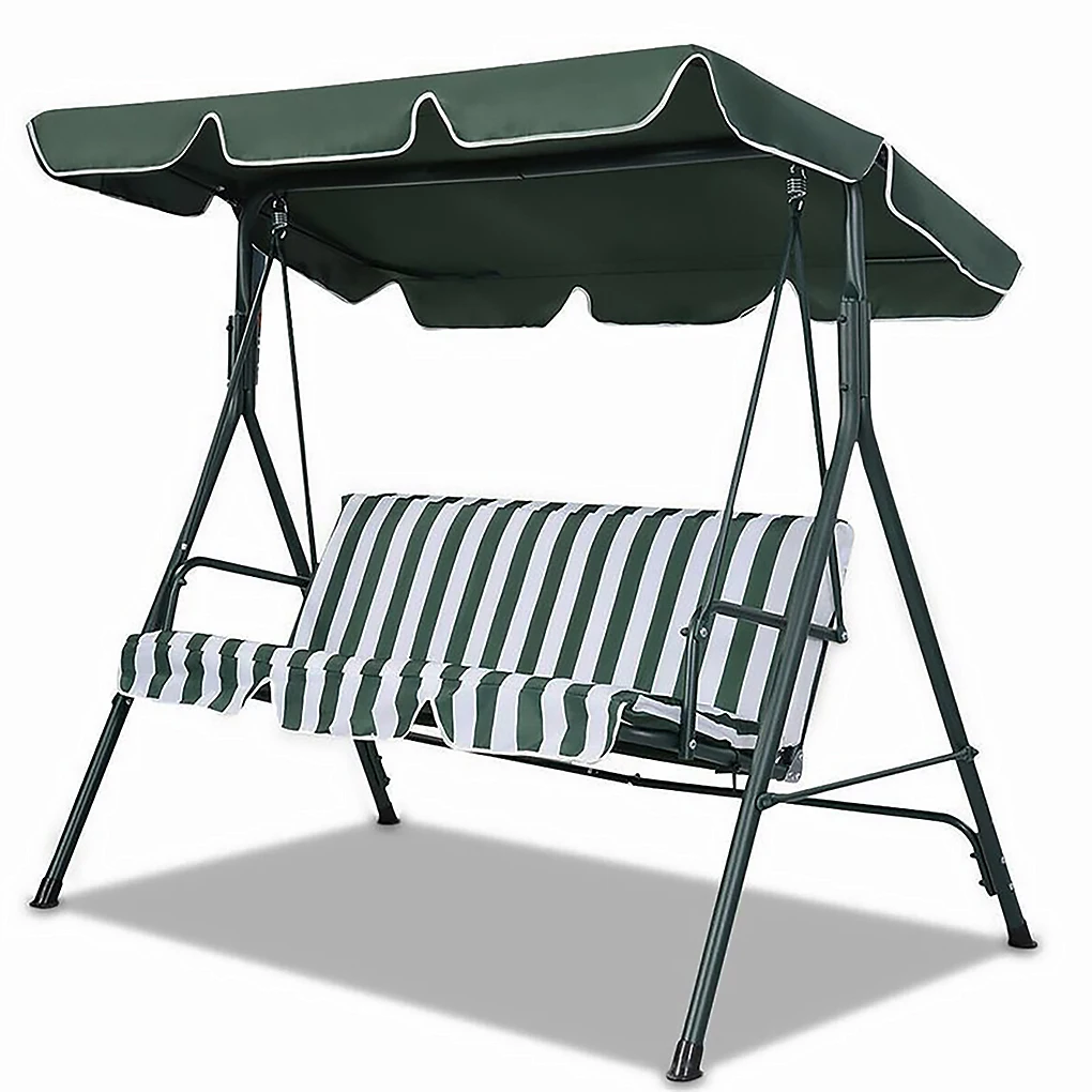 Polyester Swing Chair Canopy Folding Solid Color Sunproof PA Coating Replacing Sunshade Park Backyard Awnings Beige