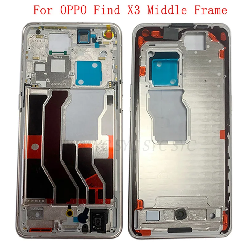 

Middle Frame Housing LCD Bezel Plate Panel For OPPO Find X3 Pro Phone Metal LCD Frame Repair Parts