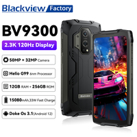BLACKVIEW BV9300 15080mAh Rugged Smartphone 12GB 256GB 6.7 Inch 120Hz 2.3K Display Helio G99 Cellphones 50MP NFC Mobile Phone