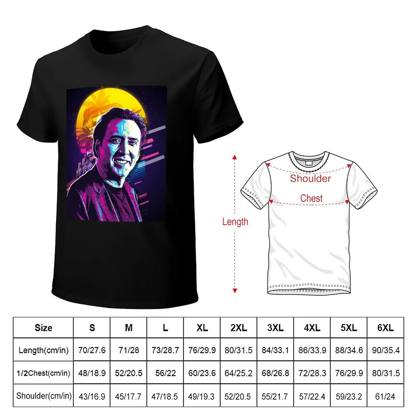 Nicolas Cage T-Shirt kawaii clothes vintage clothes boys animal print plain black t shirts men