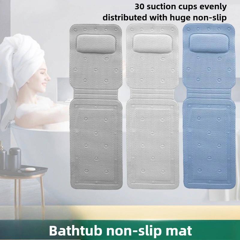 

SPA Neck Bath Cushion Full Body Bath Tub Pillow Non-Slip Spa Bathtub Mat Mattress Pad Super Thick Breathable 3D Mesh Layers