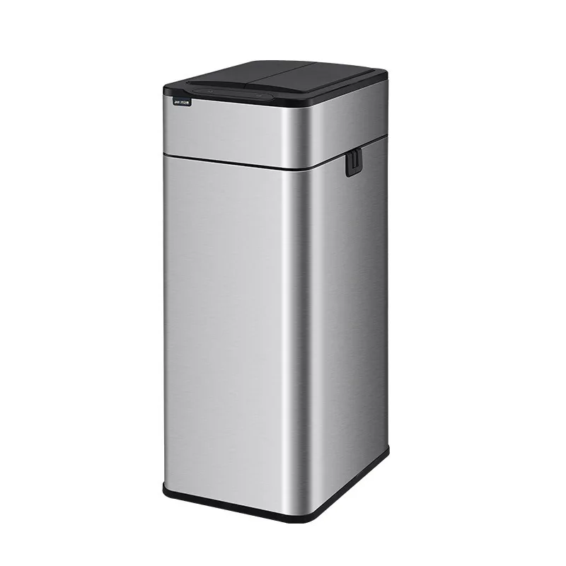 Large automatic packaging, intelligent sensing, eco-friendly stainless steel touchscreen storage bin, indoor kitchen,