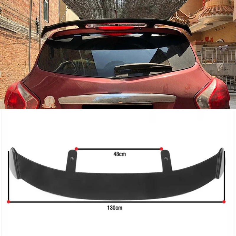 

Suitable For Nissan TIIDA/2005-2025 Roof Spoiler Wing ABS Plastic Car Trunk Tail Lip Accessories Body Kit,Glossy Black