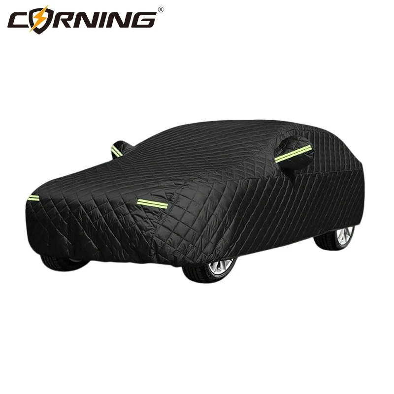 

Универсальный всесезонный чехол для автомобиля: защита от пыли, снега и града, подходит для большинства автомобилей, зимний чехол для авто A