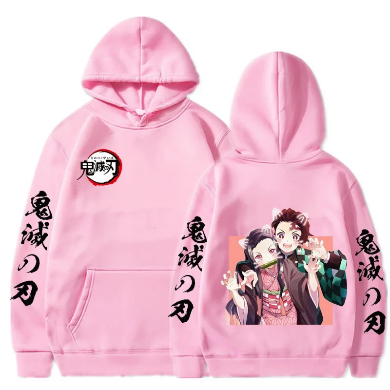 Demon Slayer Character Impressions Women's Clothing Fashion Sports Street Anime Casual Hoodies