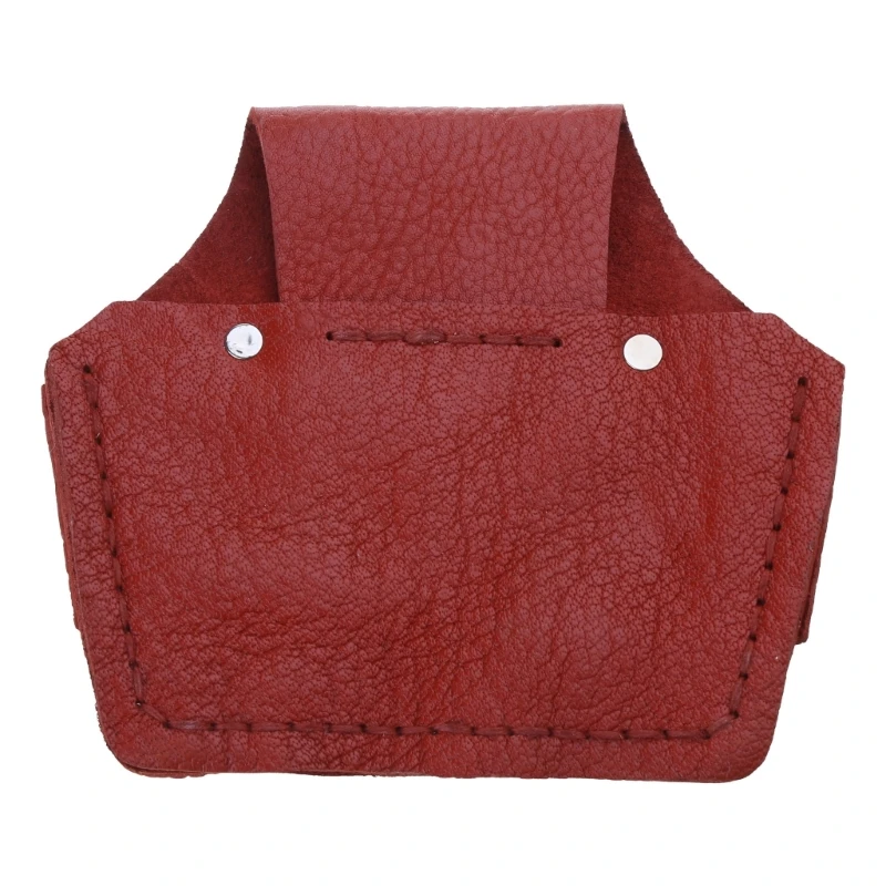 Bolsa cinto ferramentas A2UD Bolsa cintura resistente couro vaca 16x15,5cm/6,3x6,1in para eletricista