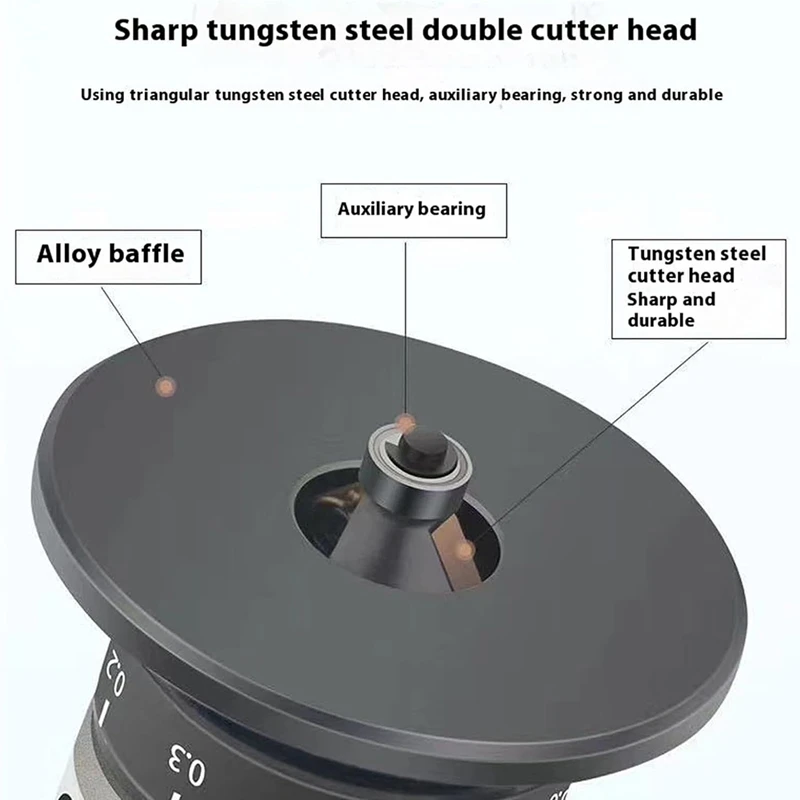 Chamfering Mini Deburring Metal 30000Rpm Circular Edge, 45 Degree Tile Pneumatic Chamfering Tool,For Chamfering Metal