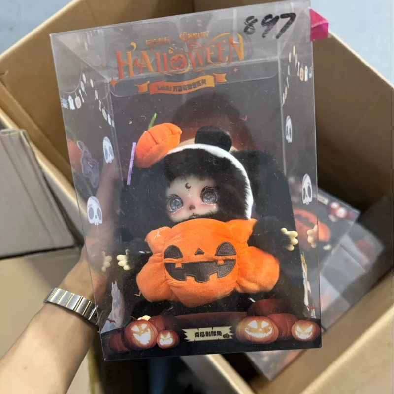 

【In Stock】Best Seller Adorable Lokiki Pumpkin Skeleton Rabbit Ghost Cat Angel Heart Hanging Card Collectible Toy Halloween Gift