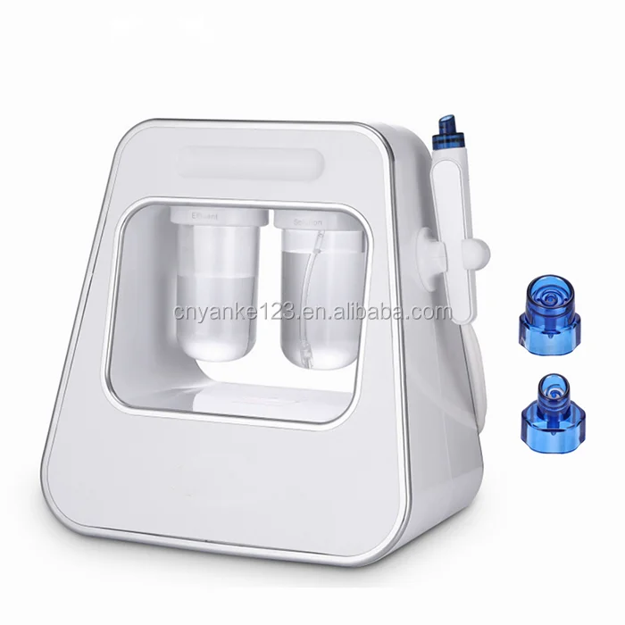 2 Handles Electric Skin Deep Cleaning Blackhead Removal Micro Bubble Hydra Dermarasion Water Oxygen Jet Aqua Peel Facial Machine