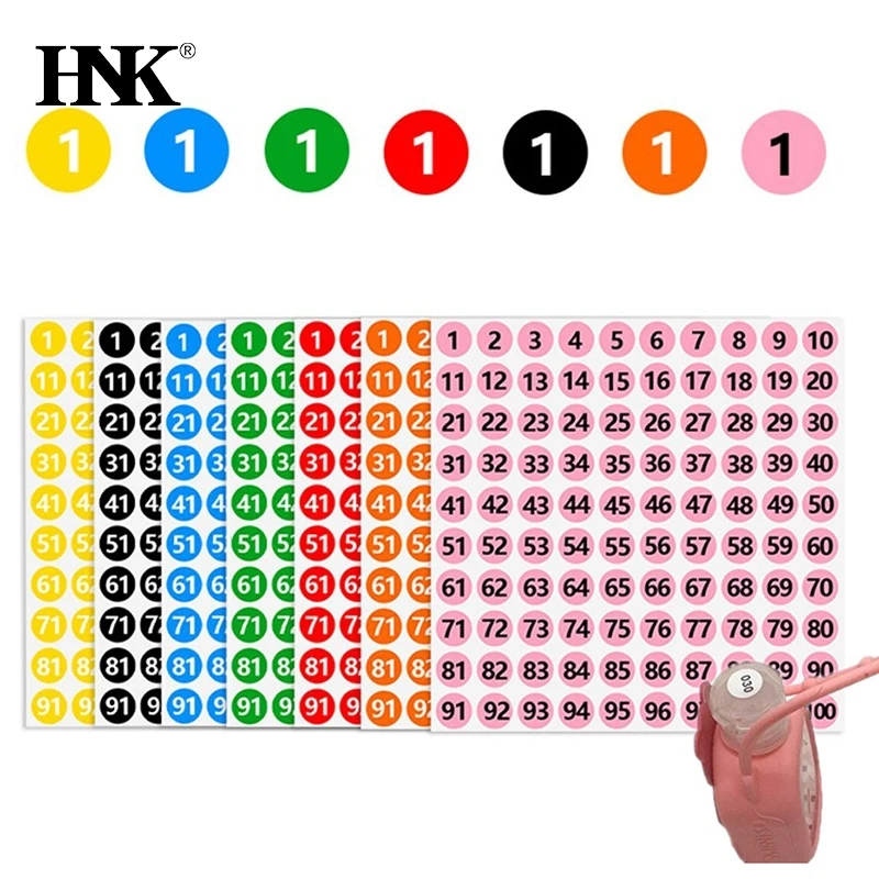 10Sheets 1-100 Clear Number Sticker Label For Nail Polish Color Gel Varnish Marking Numbering Digital Label Manicure Tool