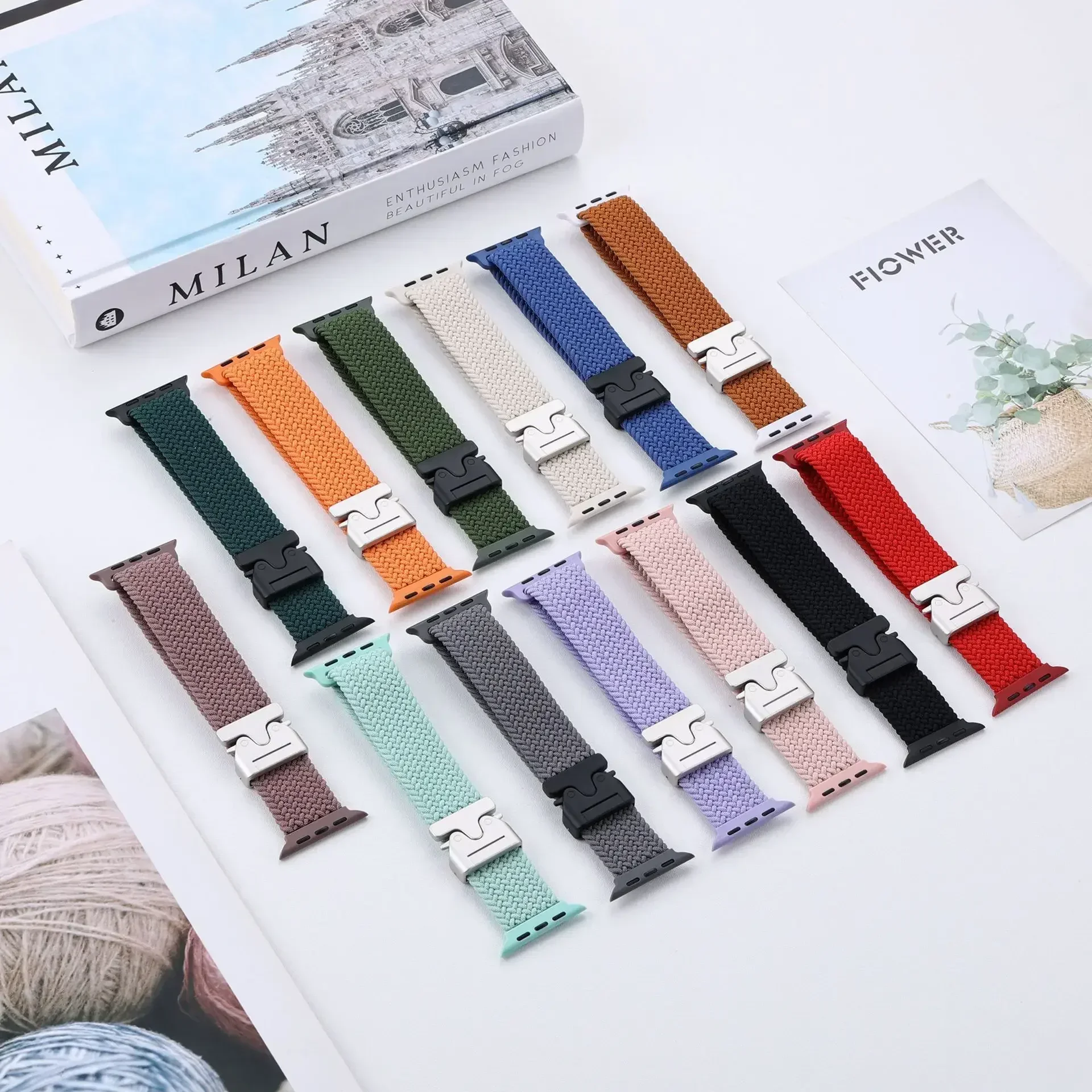 Parachute Nylon Strap For Apple Watch Ultra 2 10 9 8 7 6 5 4 SE Braided Durable Bracelet iWatch 49mm 46mm 45mm 42mm 44mm 40/41mm