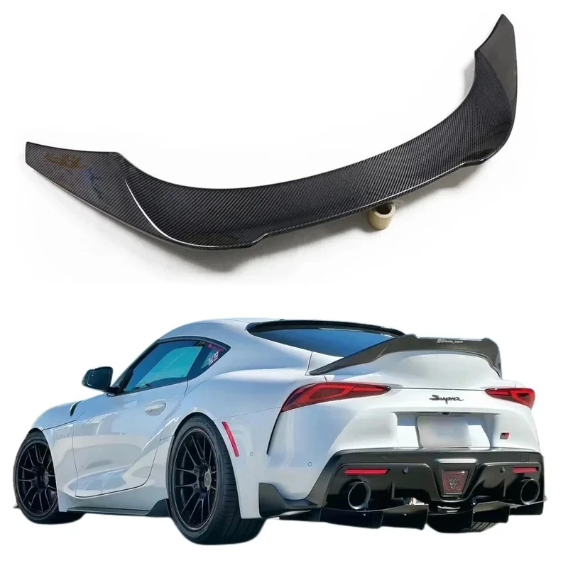 

Carbon Fiber Car Rear Trunk Lip Wing V Style Rear Spoiler Exterior For SUPRA A90 A91